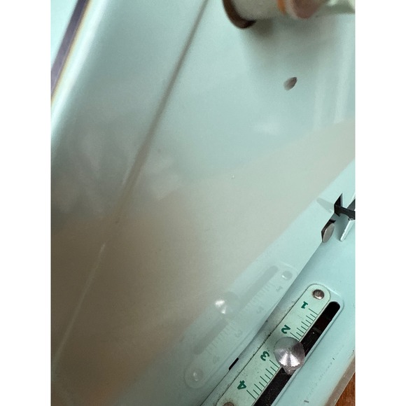 Retro Paymaster Series X-550 Check Writer Adding Machine w Key Working Turqoise - Picture 7 of 9